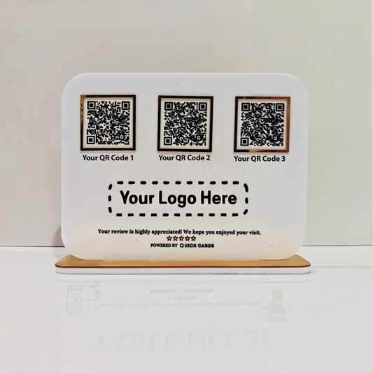 3 QR Horizontal Smart Digital Standee