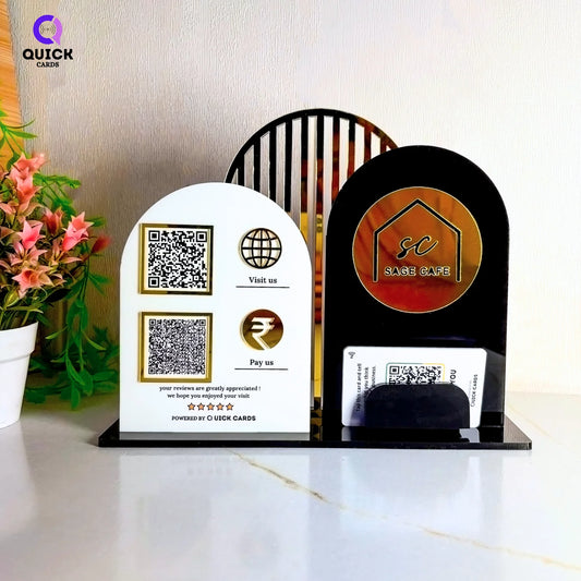 2 QR all in one Customized Premium Stand