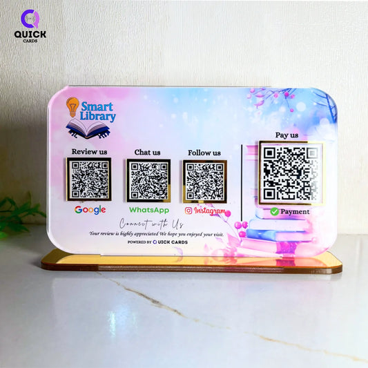 4 QR  Smart Digital Standee