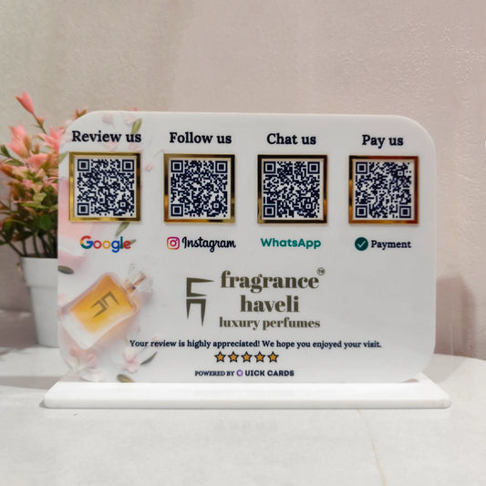 4 QR  Smart Digital Standee