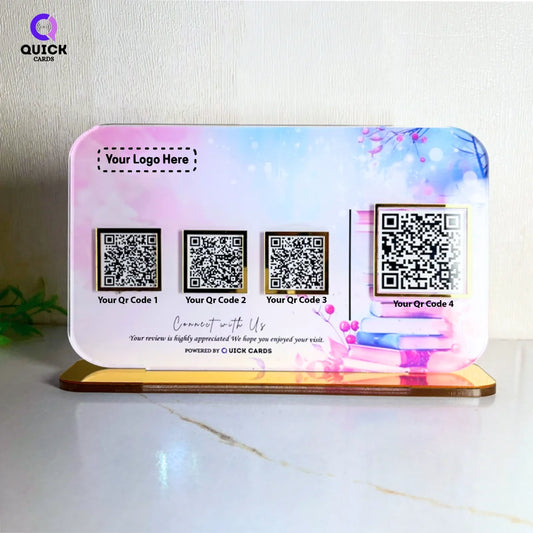 4 QR  Smart Digital Standee