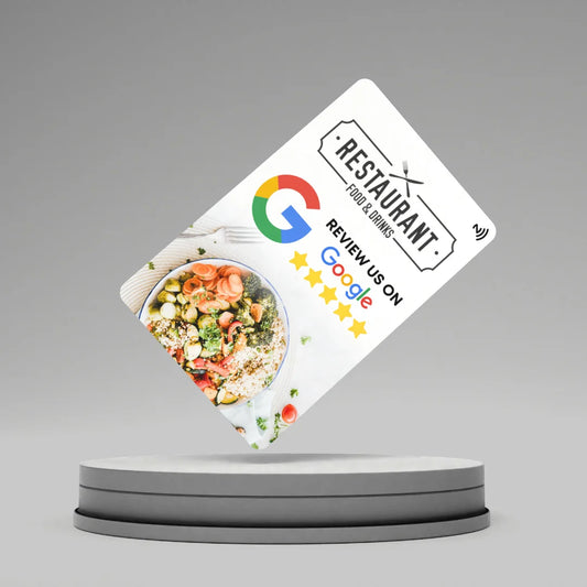 White Google Rating NFC Card