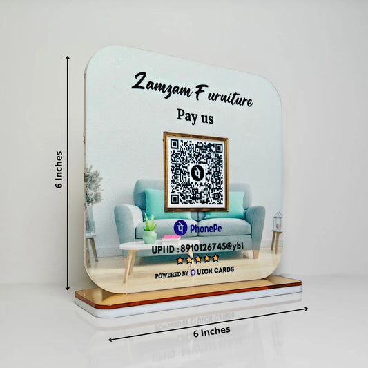 1 QR Payment Stand for Businesses, Phonepe, Paytm, Google Pay