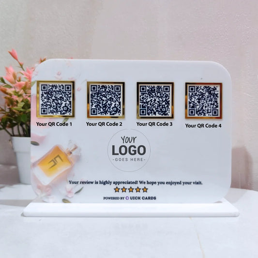4 QR  Smart Digital Standee
