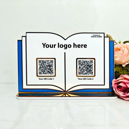 Book shape 2 QR Standee