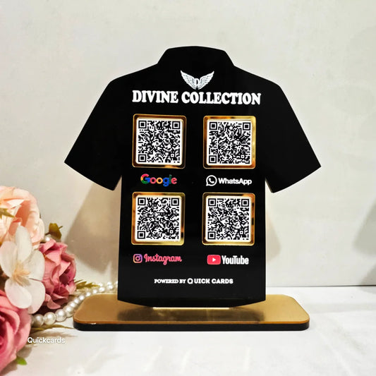 T-Shirt Shape 4 QR Standee