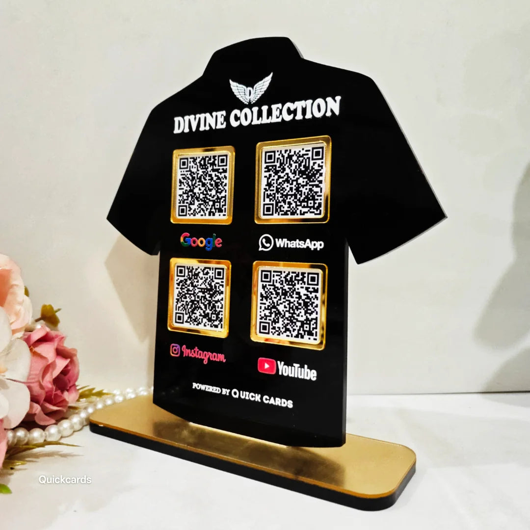 T-Shirt Shape 4 QR Standee