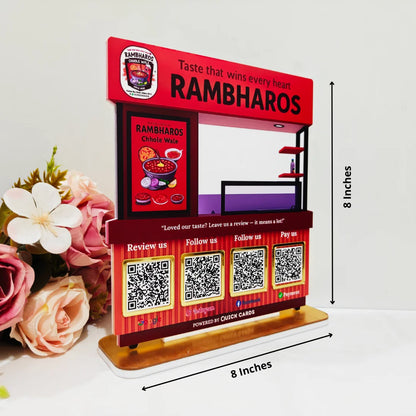 Cart shape 4 QR Standee