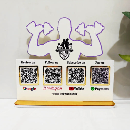 4 QR Standee Gym Special