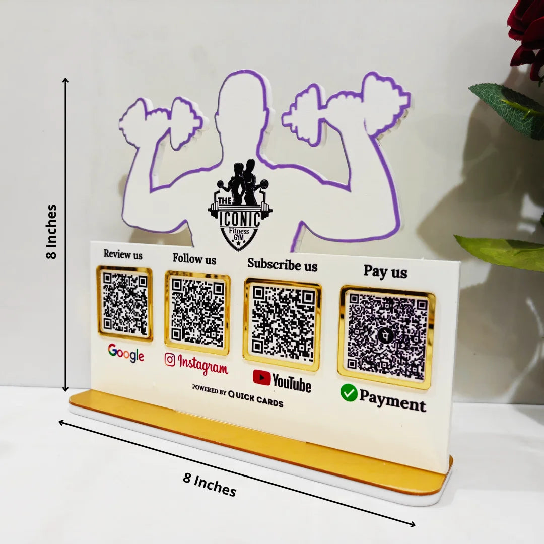 4 QR Standee Gym Special