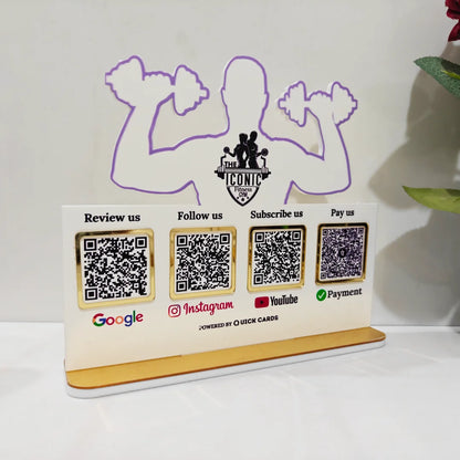 4 QR Standee Gym Special