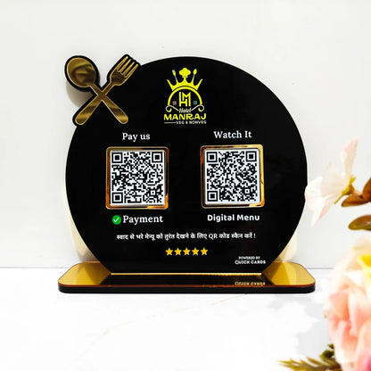 2 QR premium Standee Restaurant Special