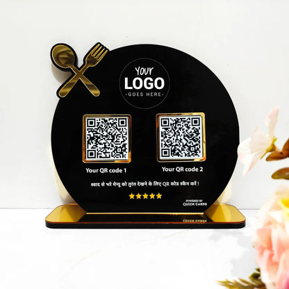 2 QR premium Standee Restaurant Special