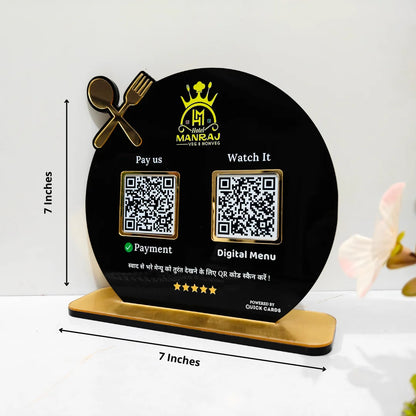 2 QR premium Standee Restaurant Special