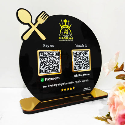 2 QR premium Standee Restaurant Special