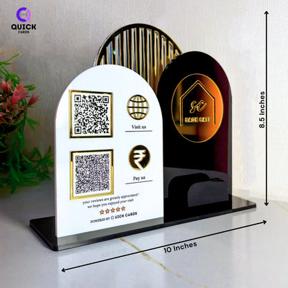 2 QR all in one Customized Premium Stand