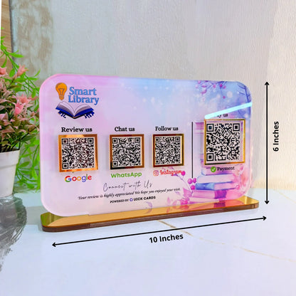 4 QR  Smart Digital Standee