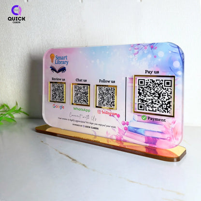 4 QR  Smart Digital Standee