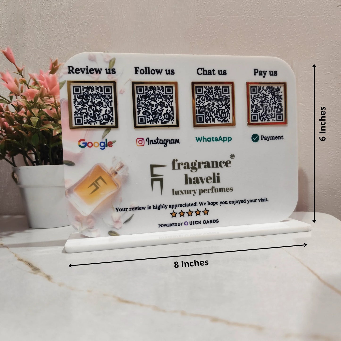 4 QR  Smart Digital Standee