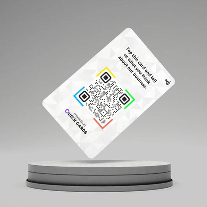 White Google Rating NFC Card