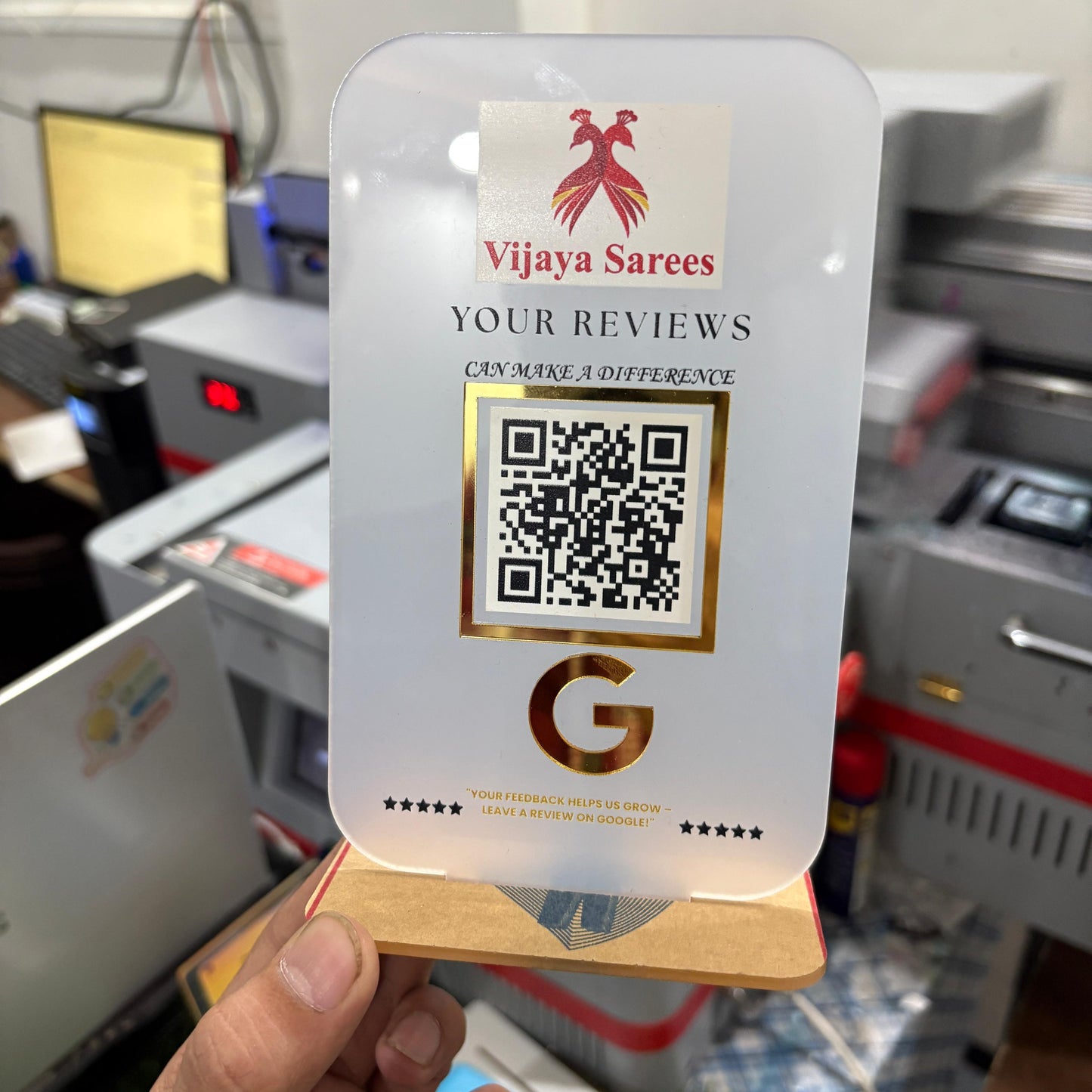 Vertical Google Review Standee