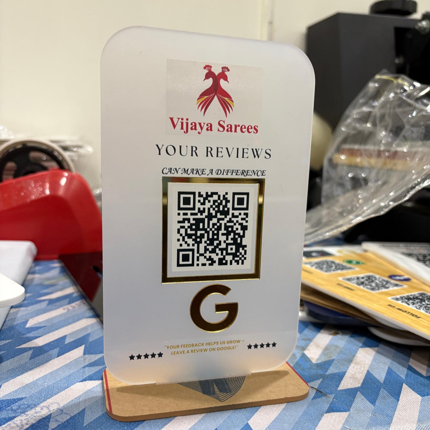 Vertical Google Review Standee