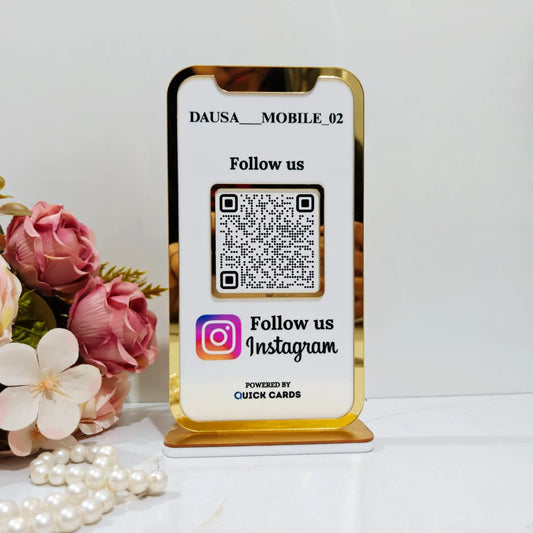 Mobile Shape 1 QR Standee