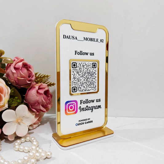 Mobile Shape 1 QR Standee