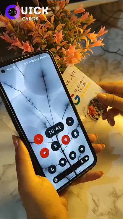 White Google Rating NFC Card